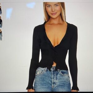 Sweet Serenade Ruffle Cardigan LA Made size small